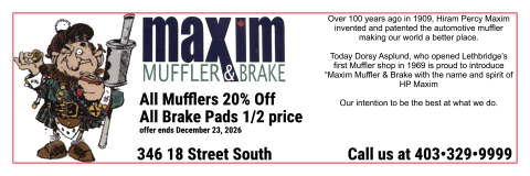 Maxim Muffler and Brake coupon