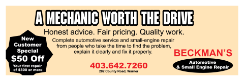 Beckman's Automotive coupon
